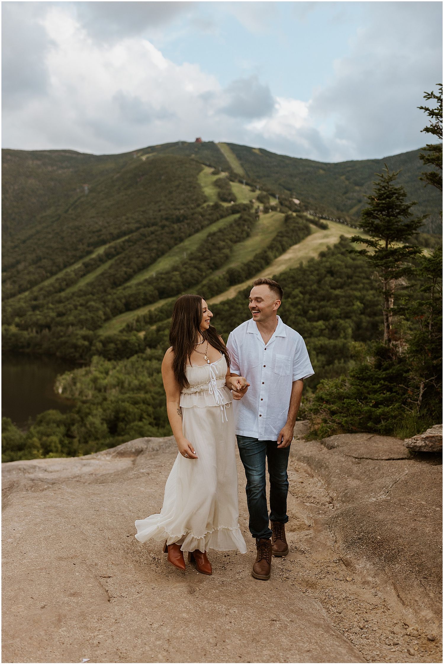 New Hampshire mountain engagement photos - Robin Easler Photography