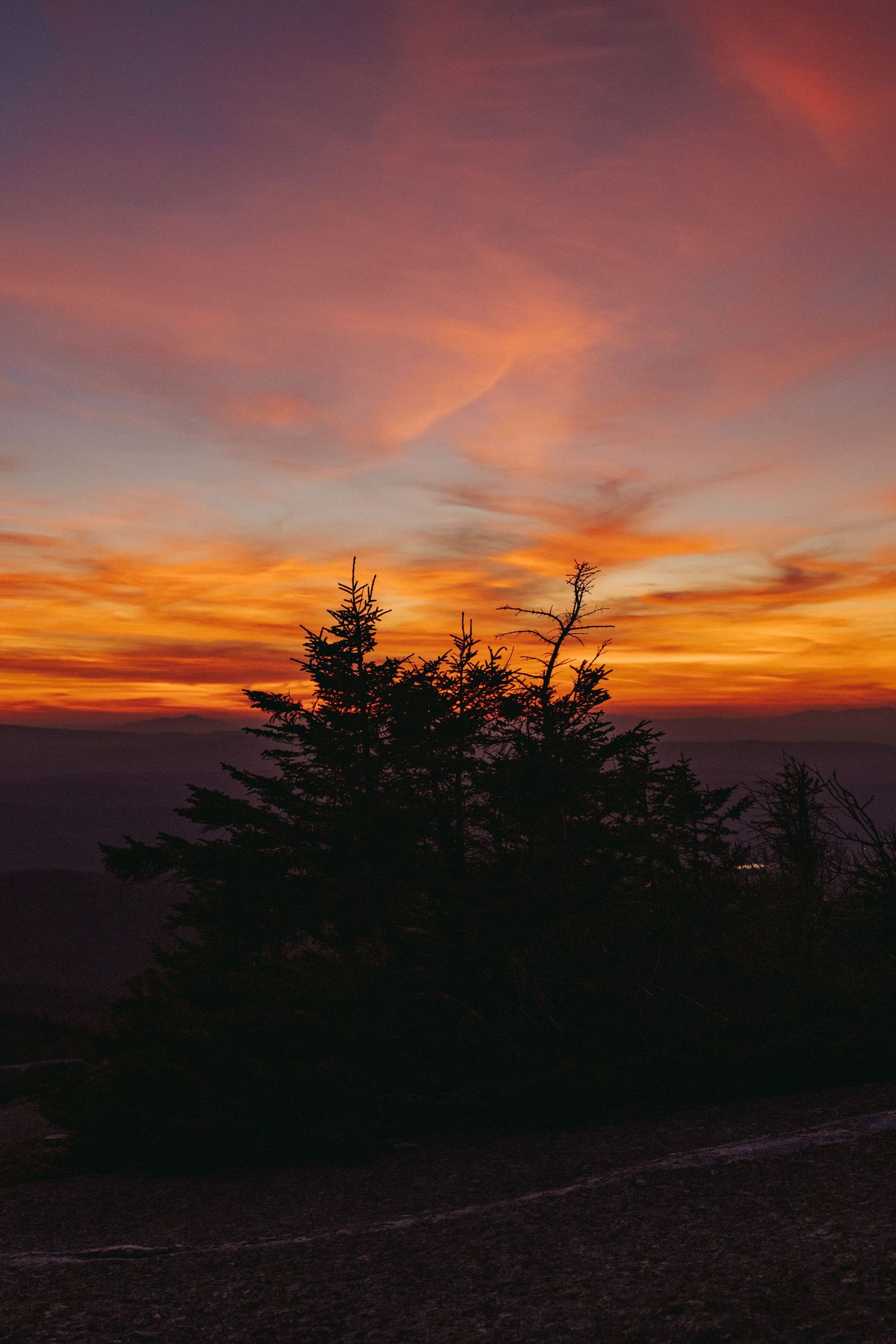 Sunset on Mount Cardigan