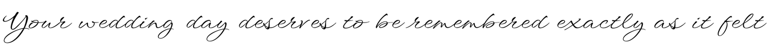 Wedding photography philosophy centered on preserving how the wedding day truly felt