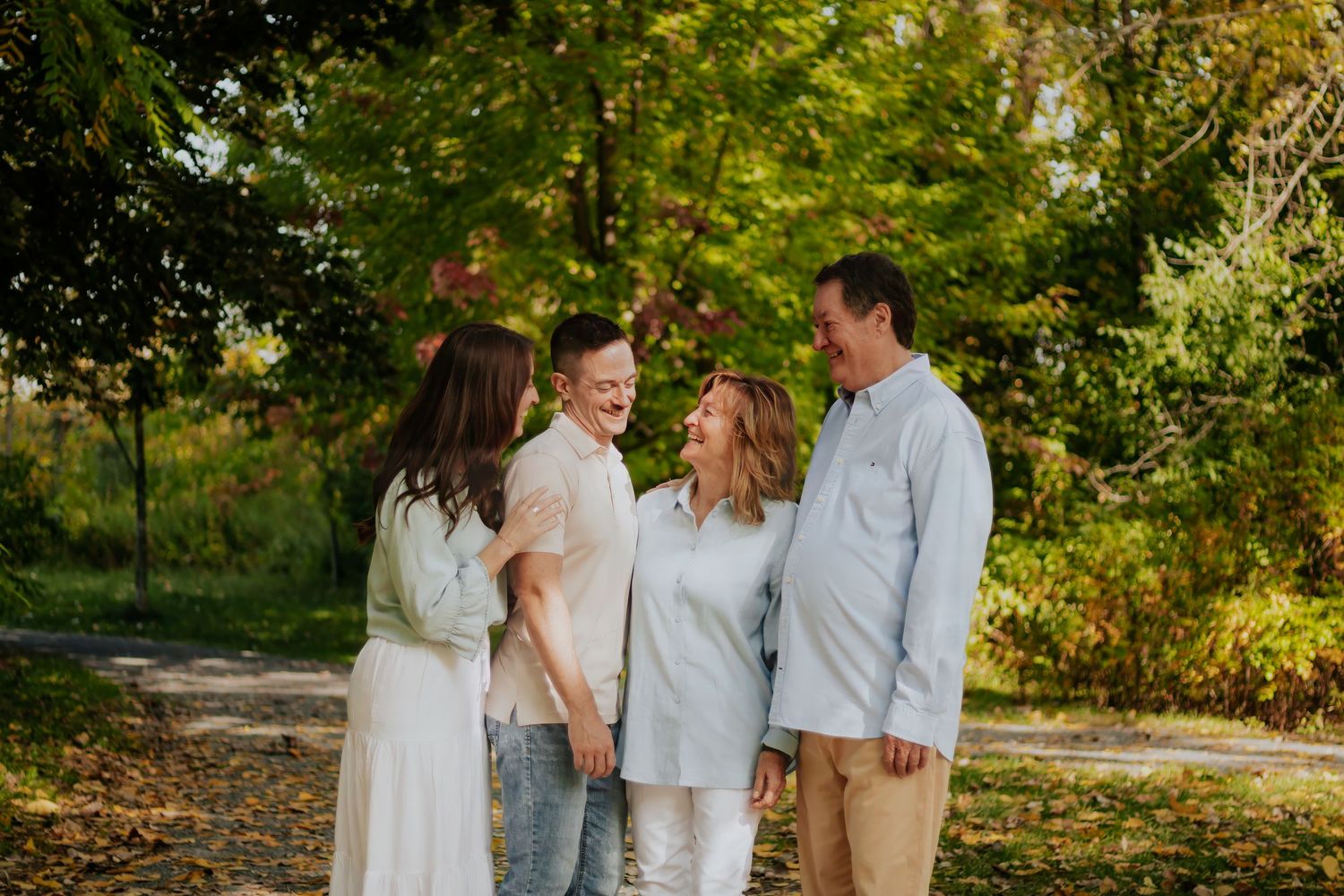Séance famille en automne
