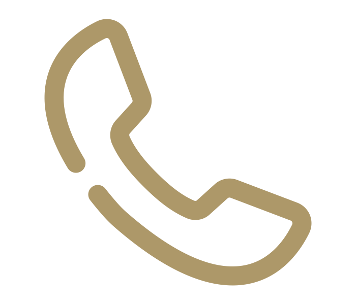 Gold colored magnifying glass symbol in basic outline style.
