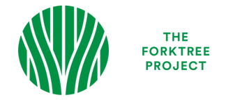The Forktree Project horizontal logo with a green circular tree icon beside bold green text.