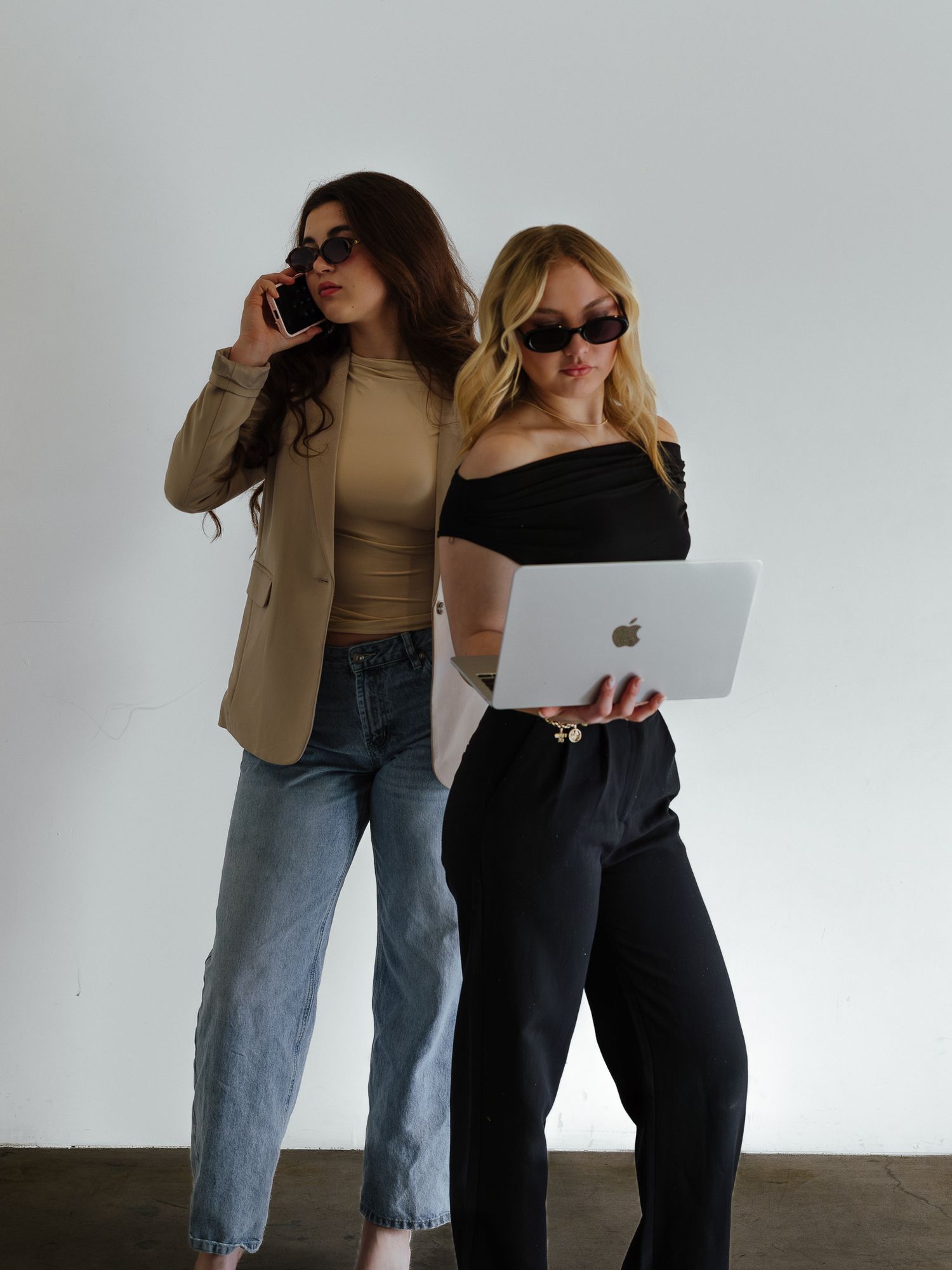 Studio branding photoshoot for entrepreneur in Arizona with clean professional portrait photography by Kylee GX Photography