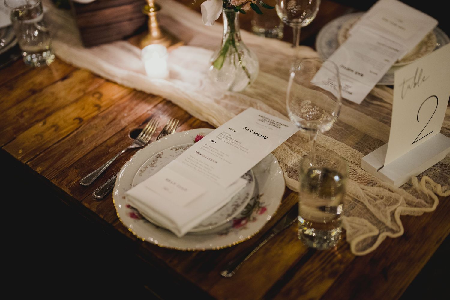 Brooklyn Winery Wedding Reception