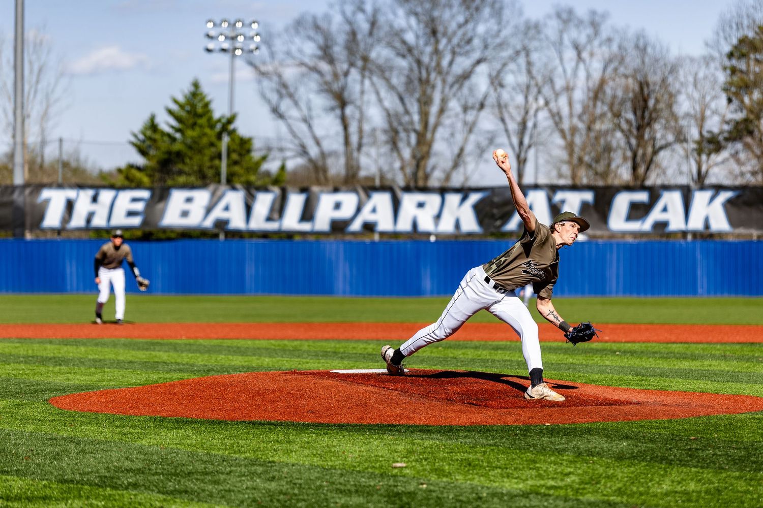 Pitcher Joey Sulish throws against Leesburg High School