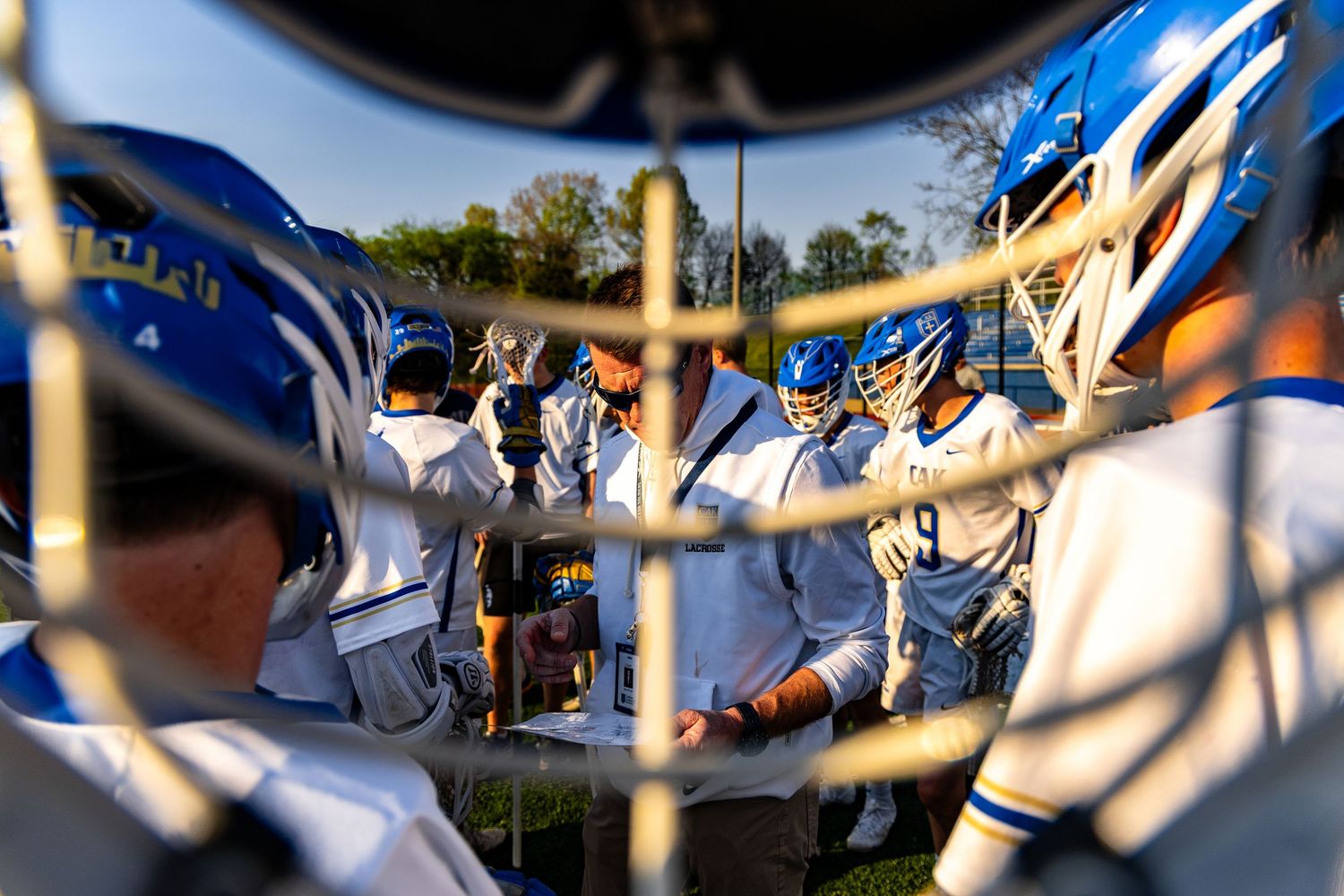 Coach Brad Pruett seen through the players point of view
