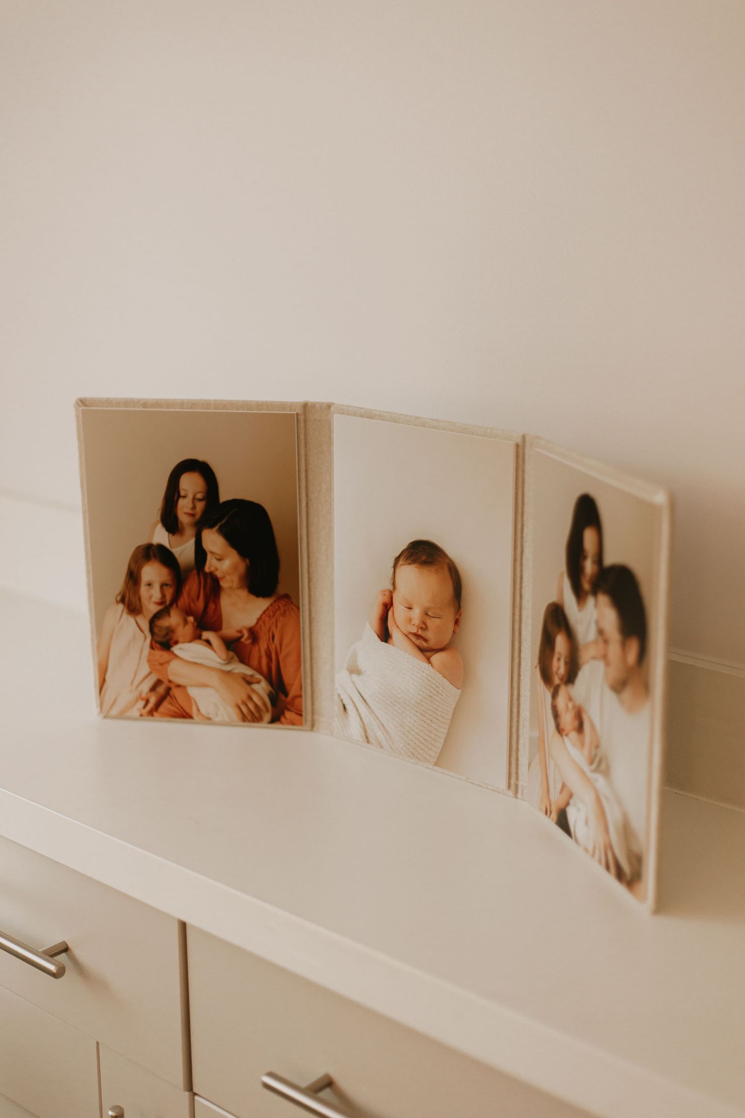 Professional printing for luxury in home newborn photoshoot in Kent.