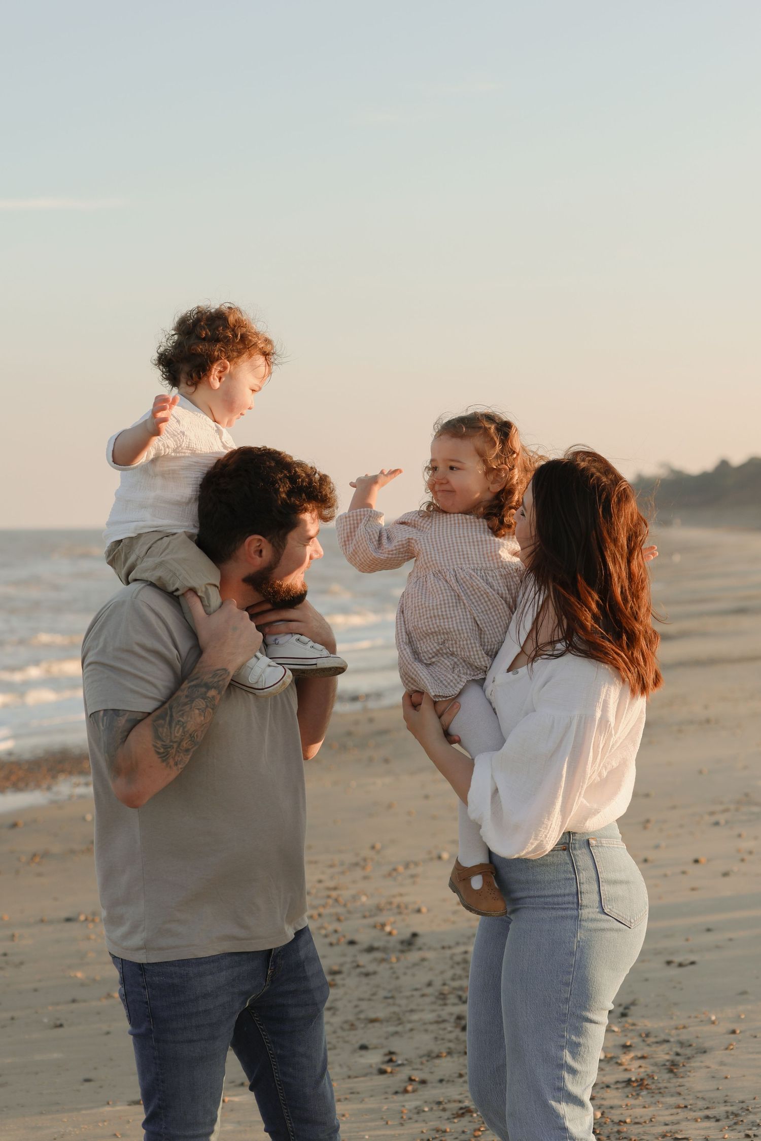 Beach sunset photoshoot in Kent