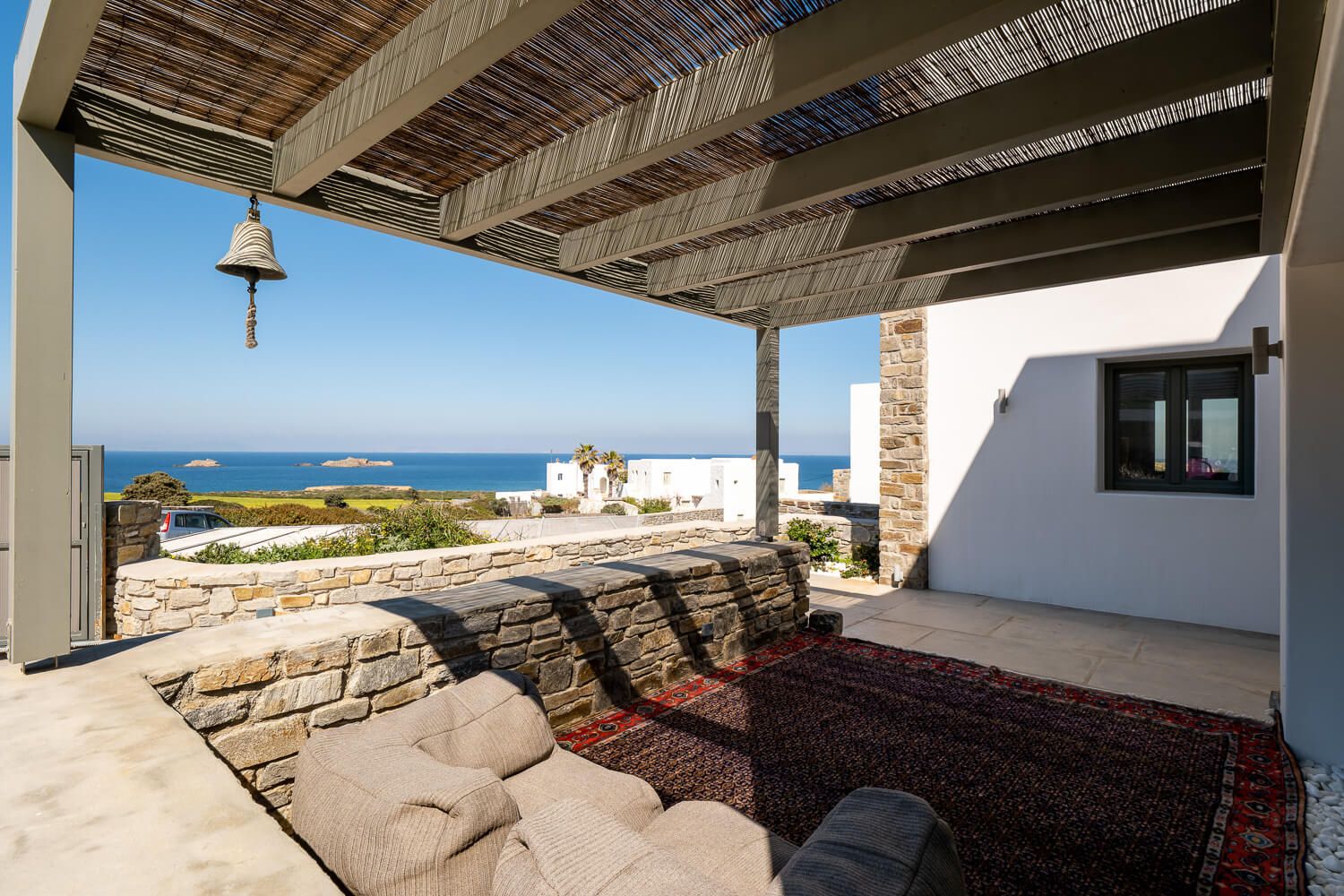 High-end property presentation for Paros luxury rentals
