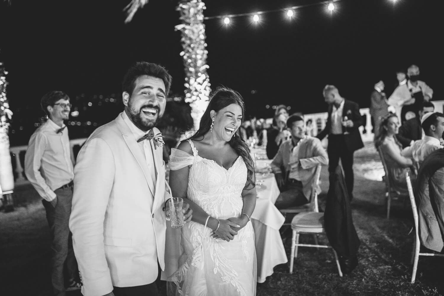 Artistic wedding photography at Villa Aethra featuring Jewish couple