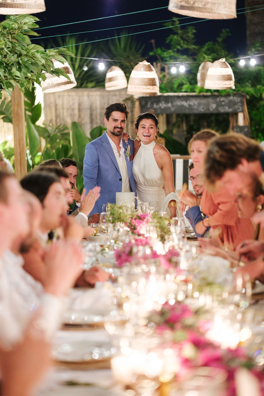 Candid wedding moment captured in Paros Greece