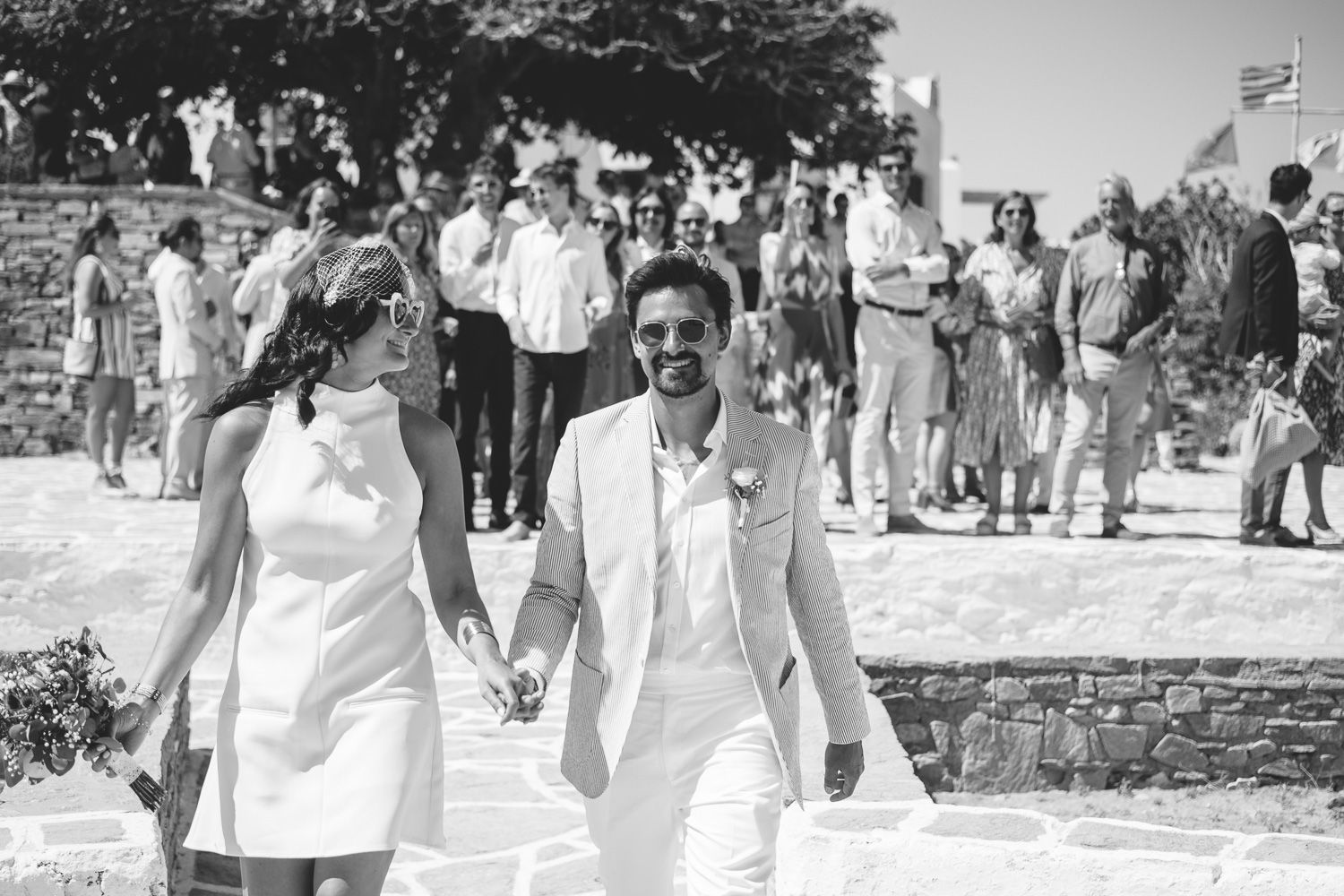 Civil wedding ceremony at Paros Town Hall by Michael Salis