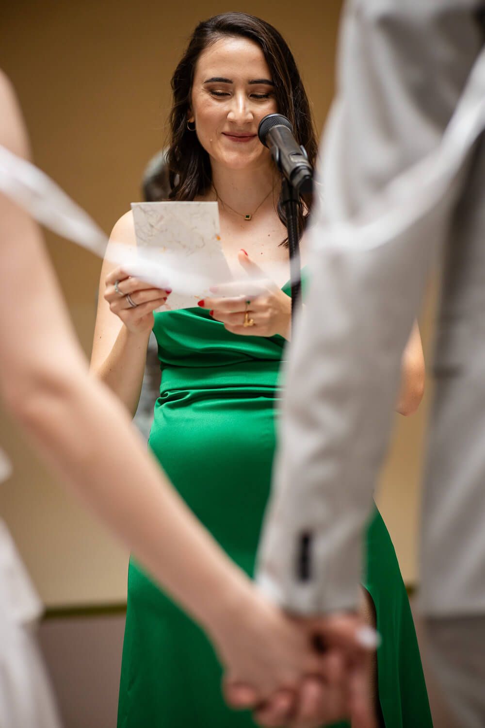Beautiful destination wedding ceremony captured by a Syros photographer