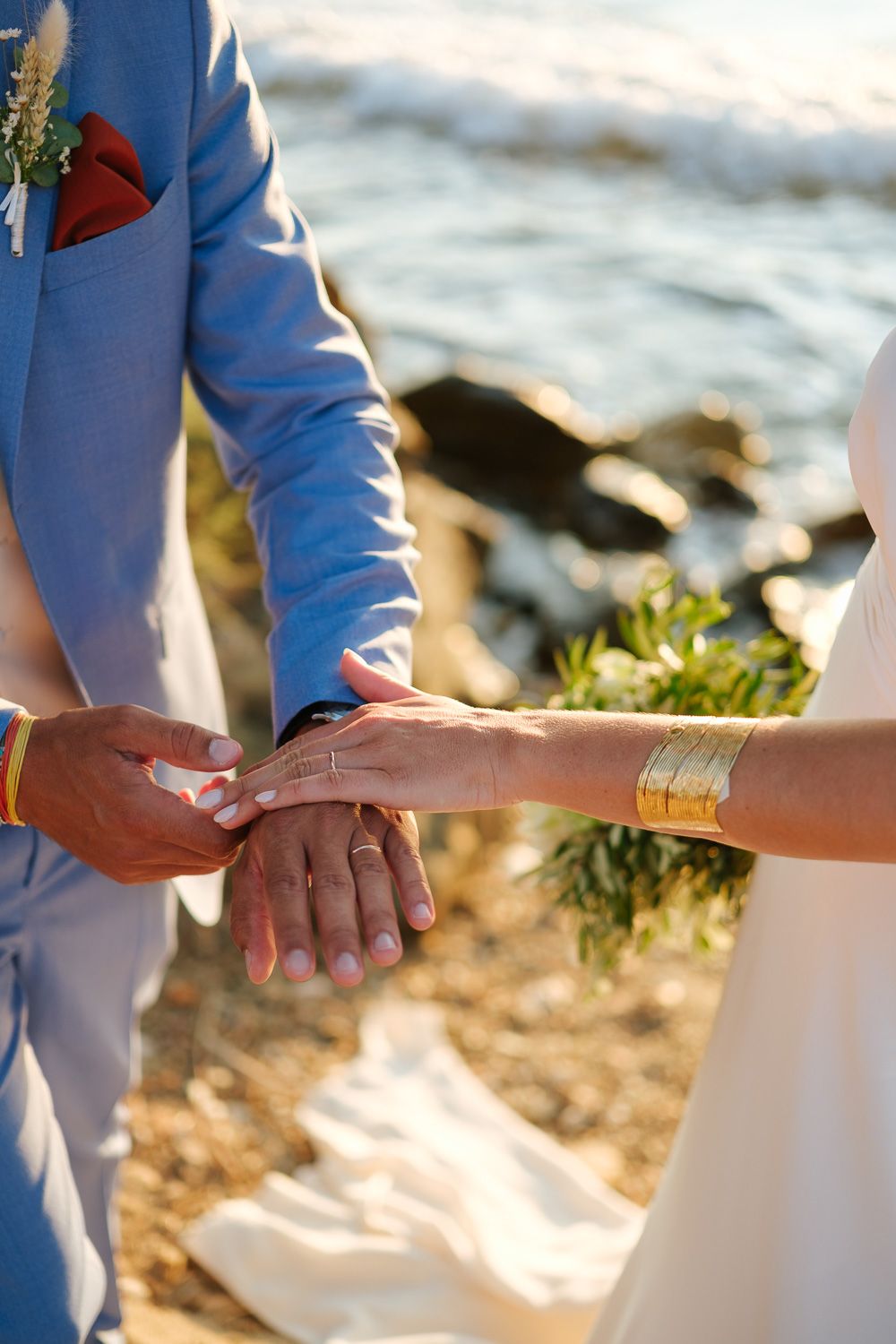 Romantic couple session by the Aegean sea