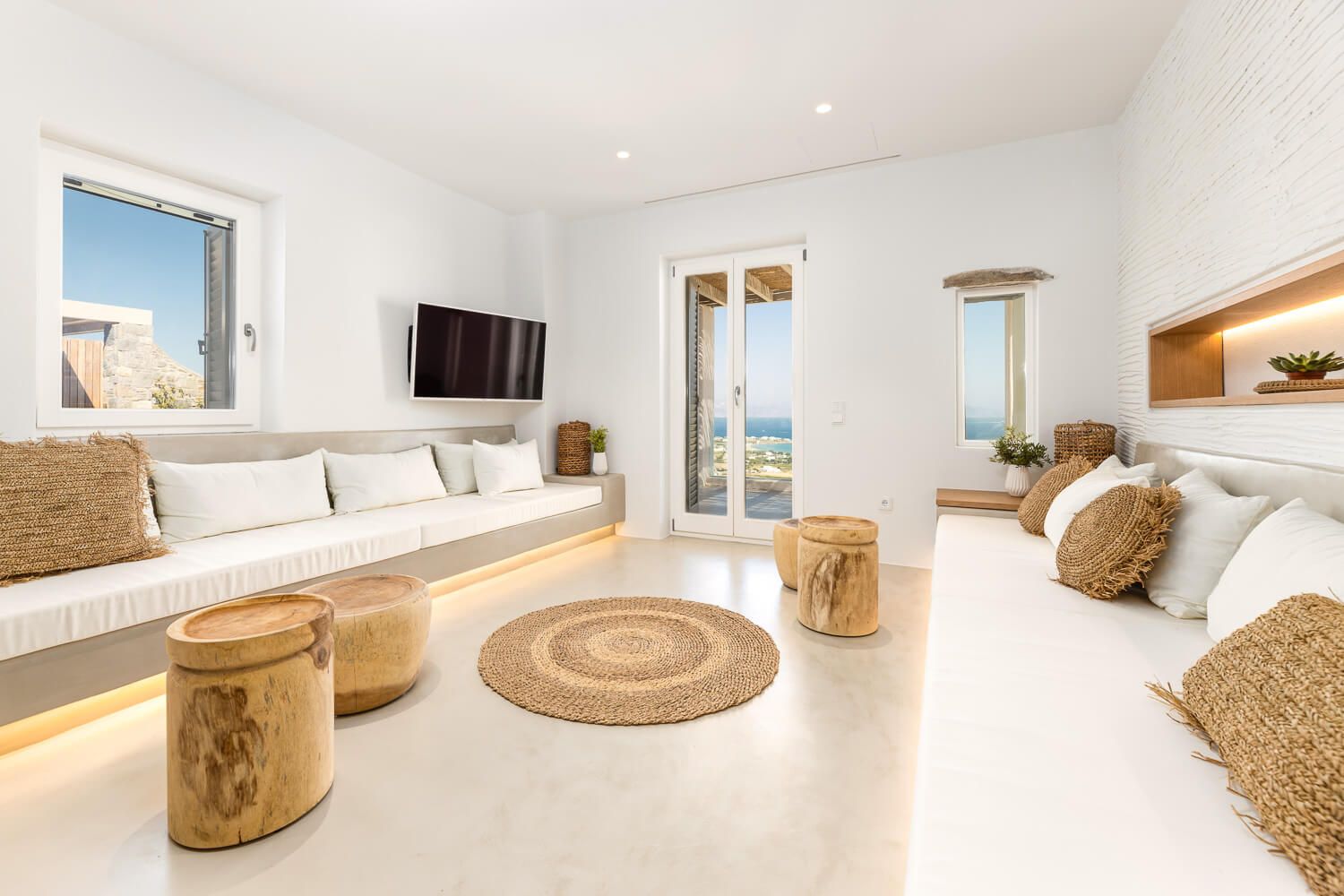 Sophisticated interior aesthetics in a multi-level residence