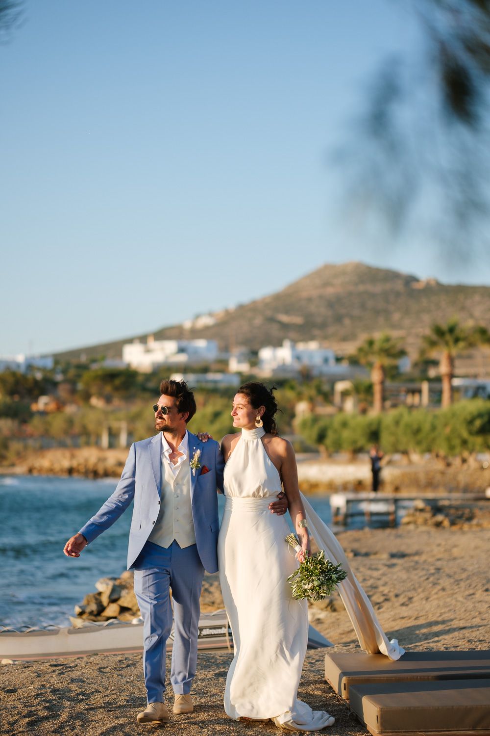 Romantic couple session by the Aegean sea