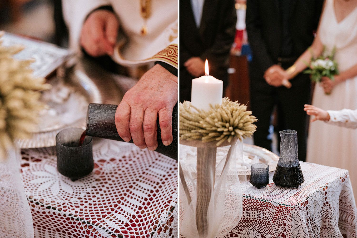 Traditional church wedding in Amorgos - Documentary photography