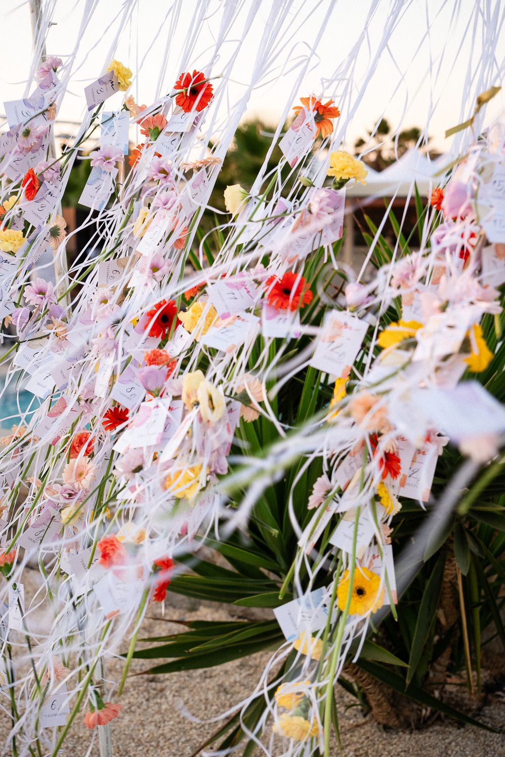 Στολισμός τραπεζιών γάμου στο Palmtree Events