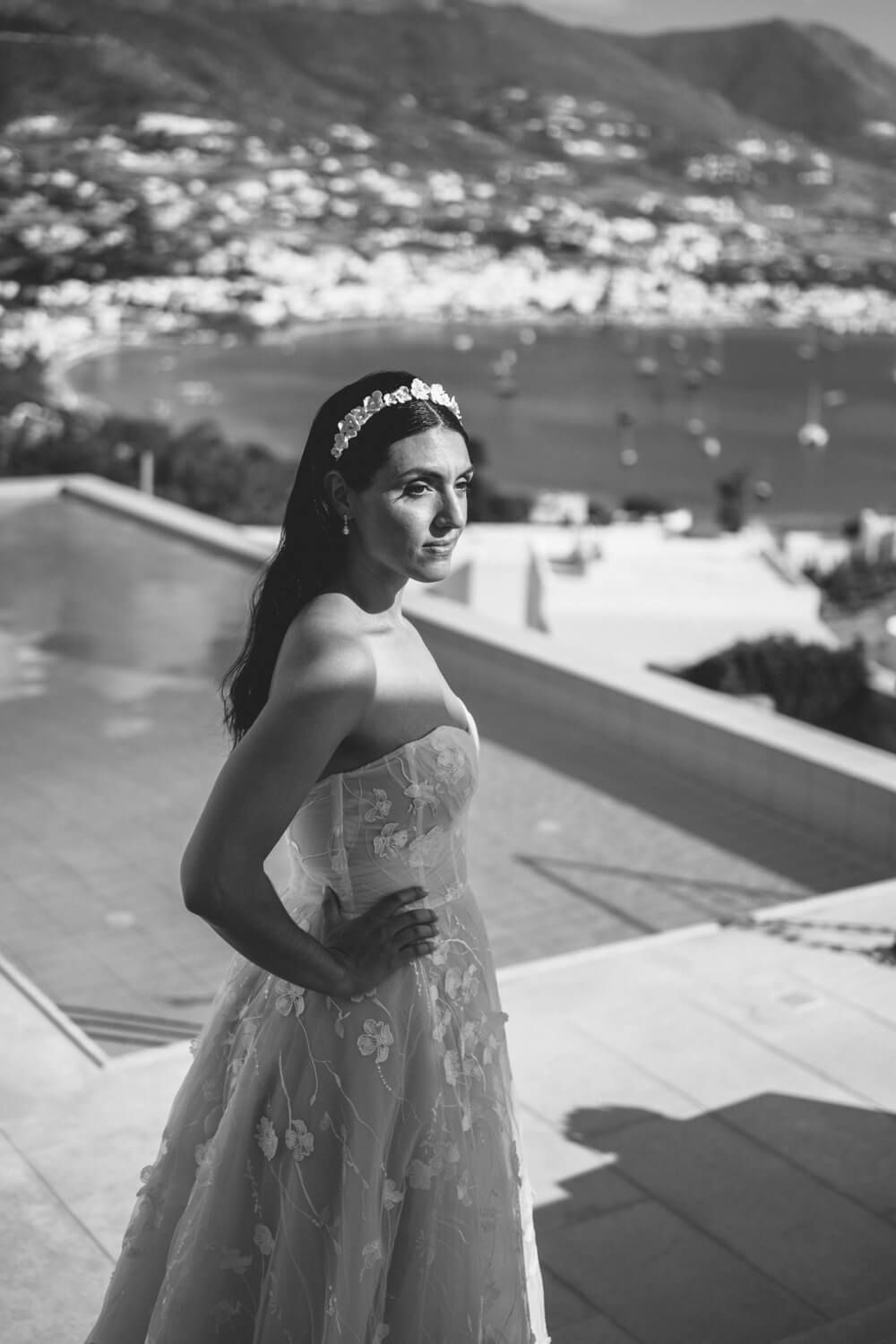 Stephanie's bridal portrait before the ceremony at Seesoo venue