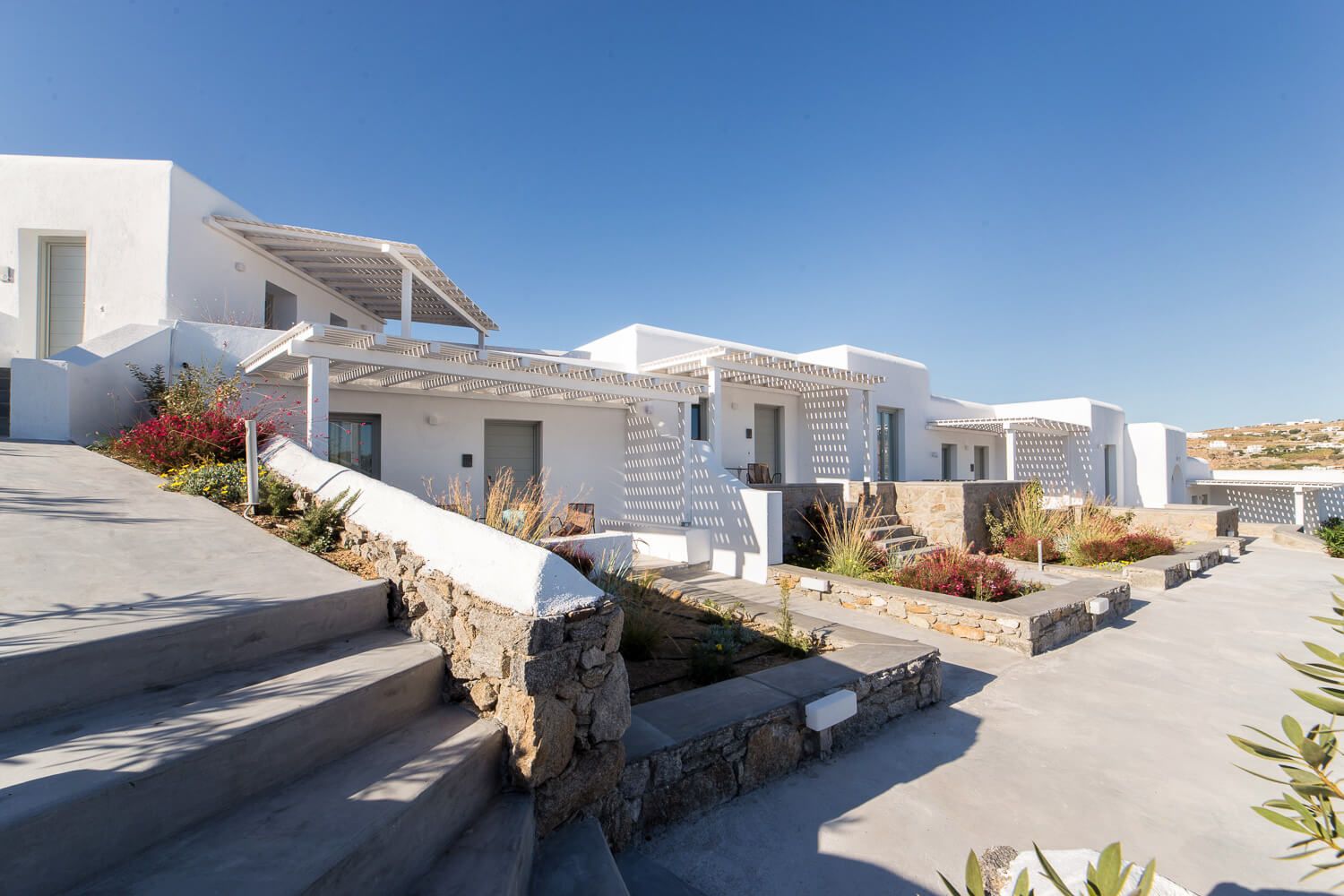 Architectural photographer Mykonos highlighting modern resort design