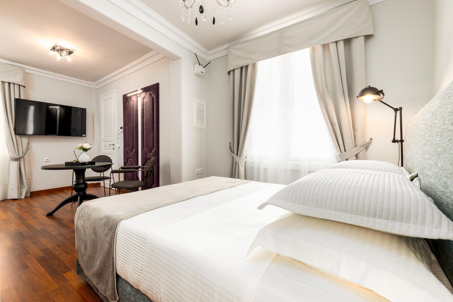 Interior photographer Athens highlighting premium accommodation