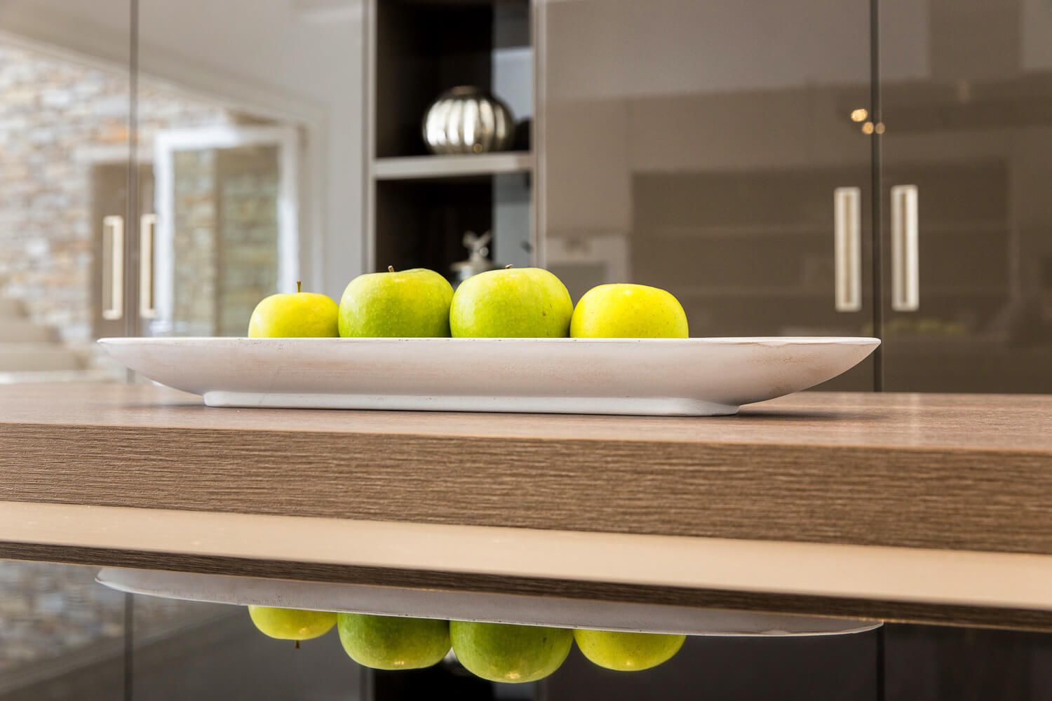 Modern culinary space featuring clean crisp lines and premium finishes