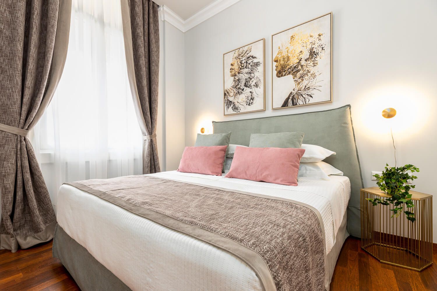 Luxury living room interior design at Asty Apartments Athens