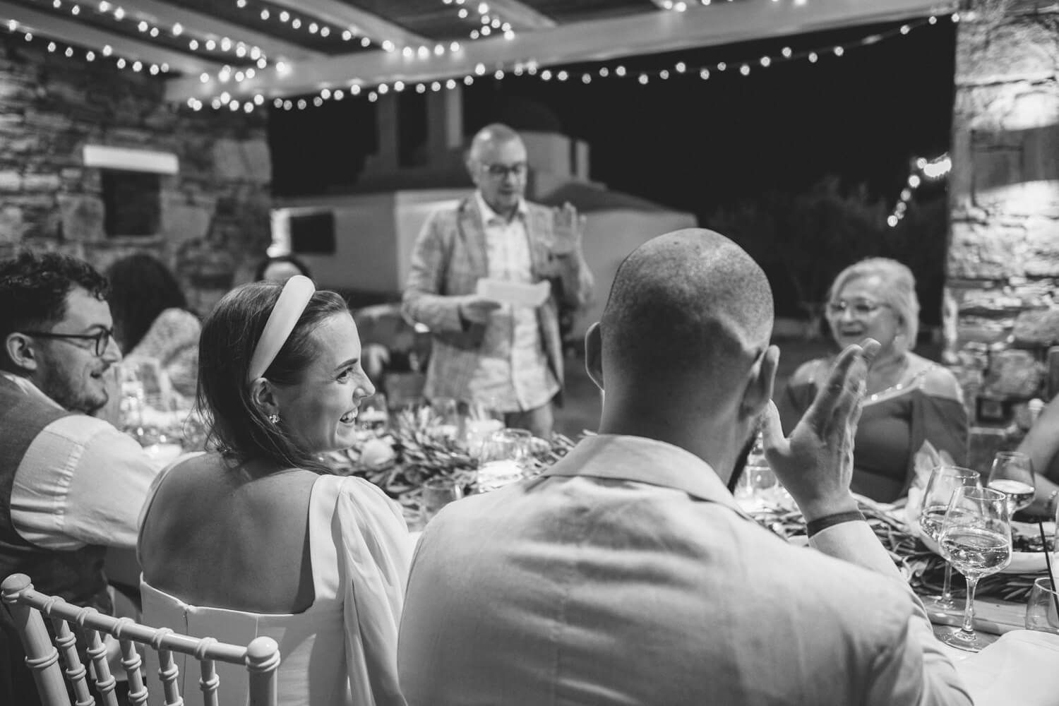 Family members raising their glasses for a touching toast at The Secret View