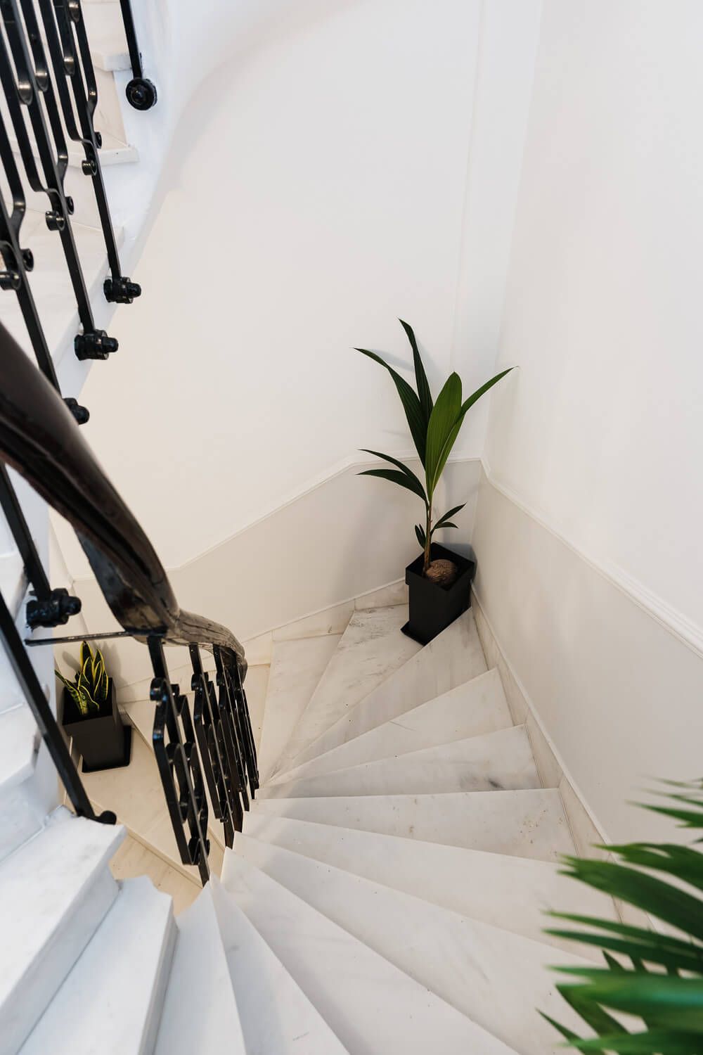 Boutique hotel entrance in the heart of historic Athens