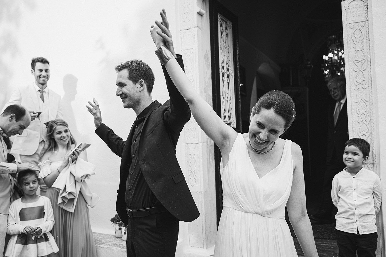 The historic Mitropoli church wedding in Amorgos island