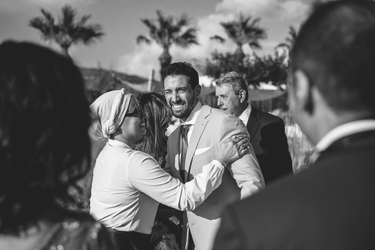 groom during  wedding at Seesoo beachside venue