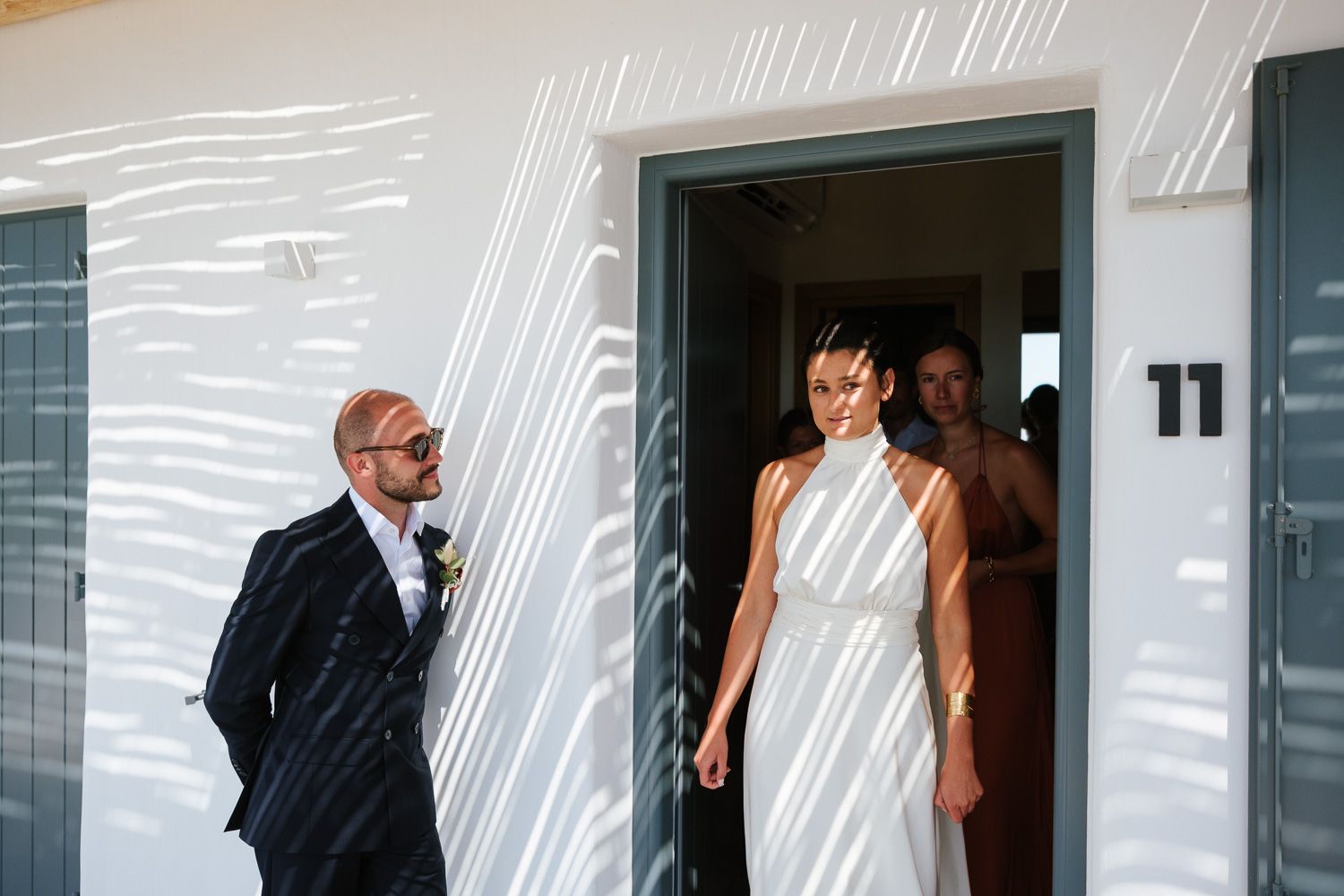 Bridal preparation photography at Seesoo Paros