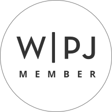 WPJA Member badge logo, a circular emblem for Wedding Photojournalist Association membership.