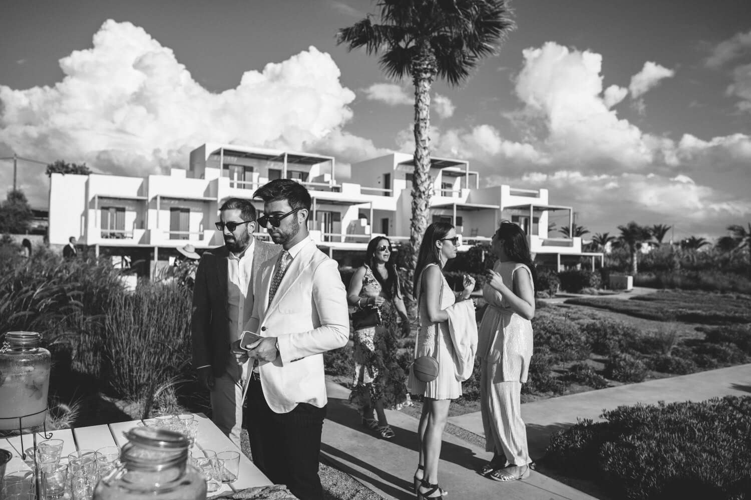 guests enjoying the sun during wedding at Seesoo beachside venue