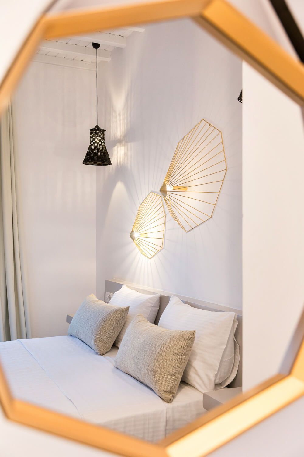 Close-up of fine materials and meticulous room accessories
