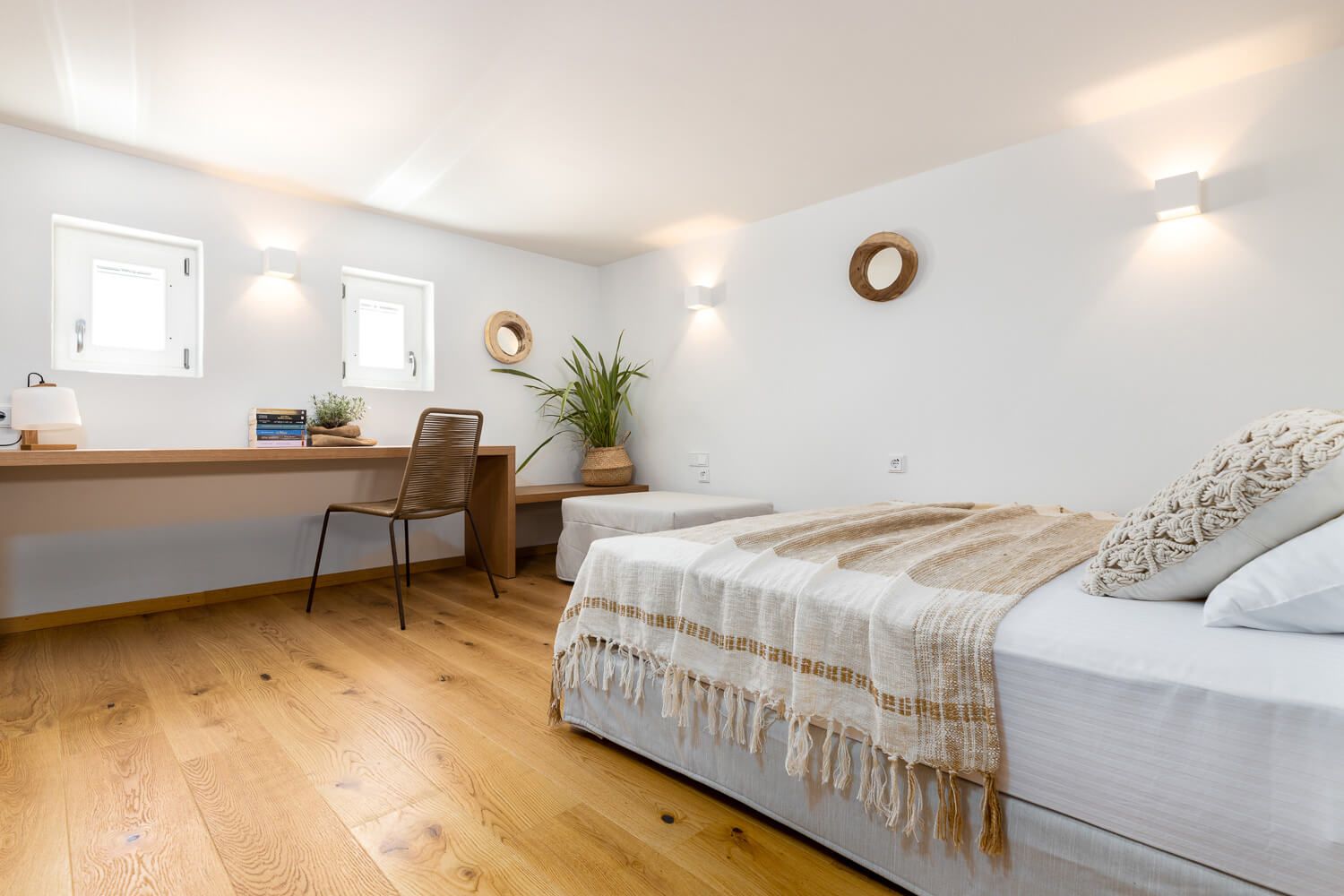 Intimate private quarters styled by professional interior designers