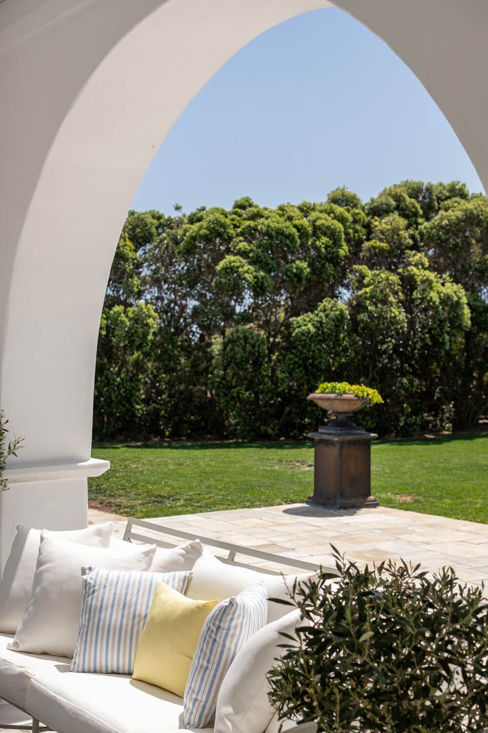 Elegant estate exterior blending with Cycladic simplicity