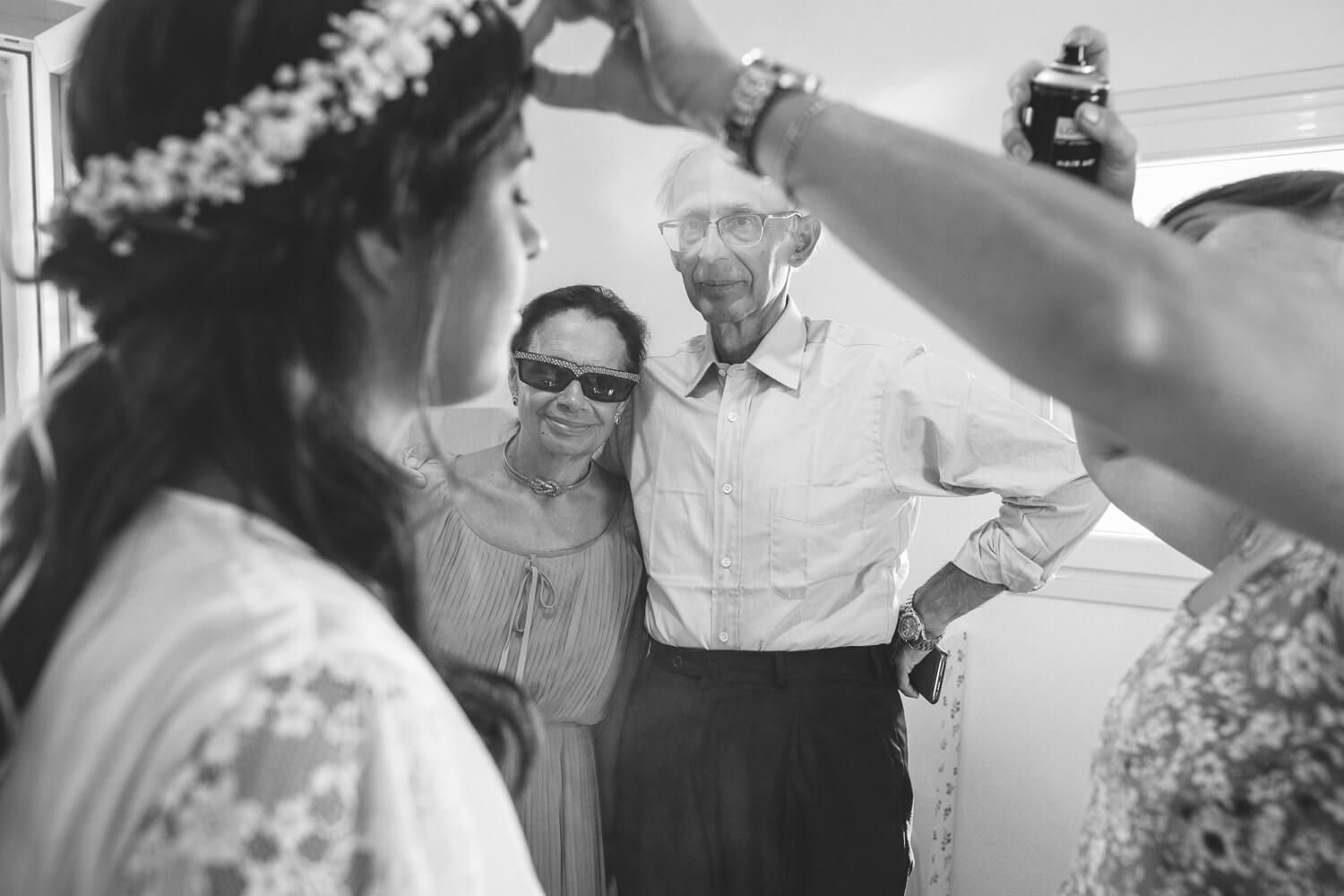 Bridal preparation at parents' home in Antiparos
