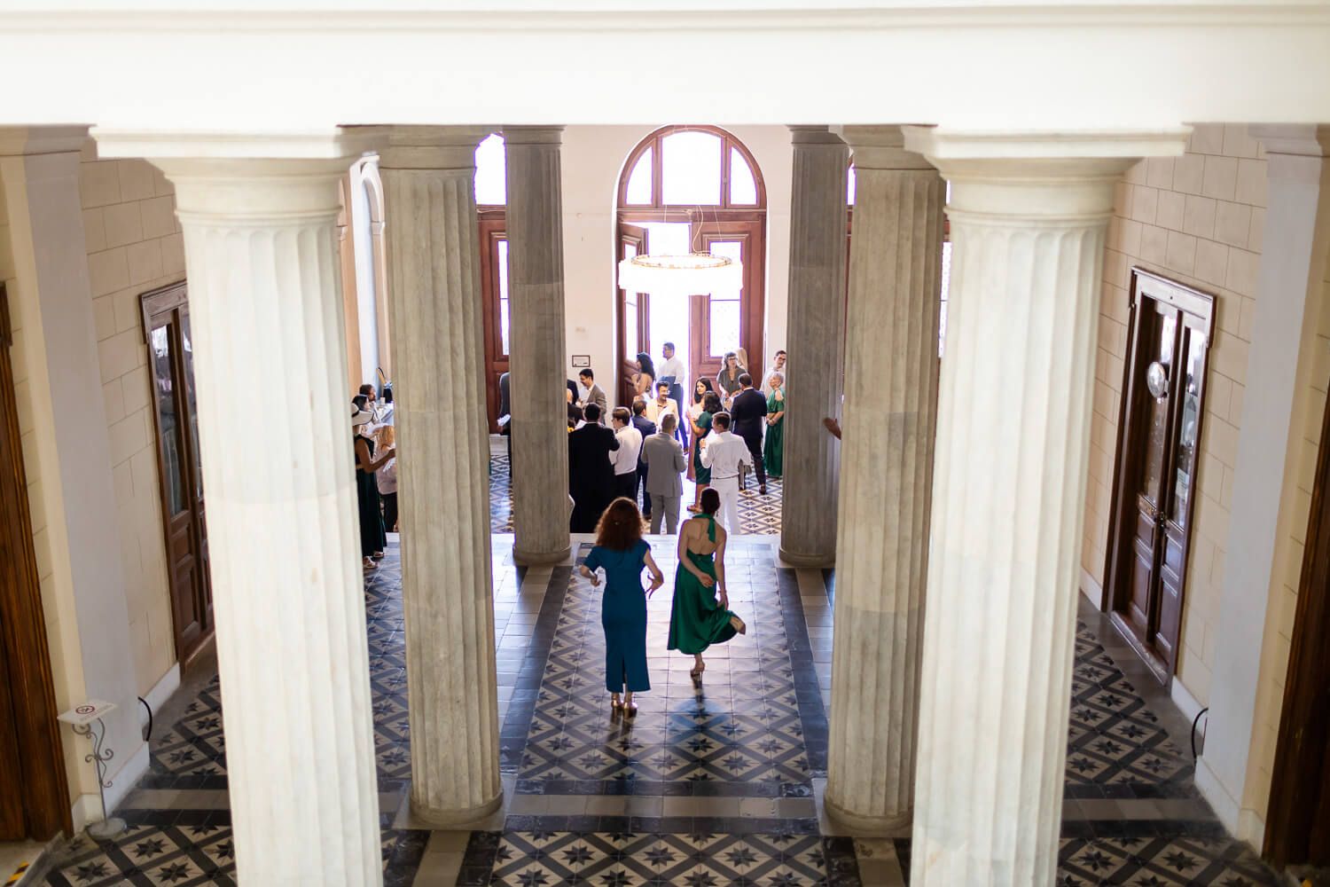 Breathtaking architecture of the Ermoupolis Town Hall in Syros