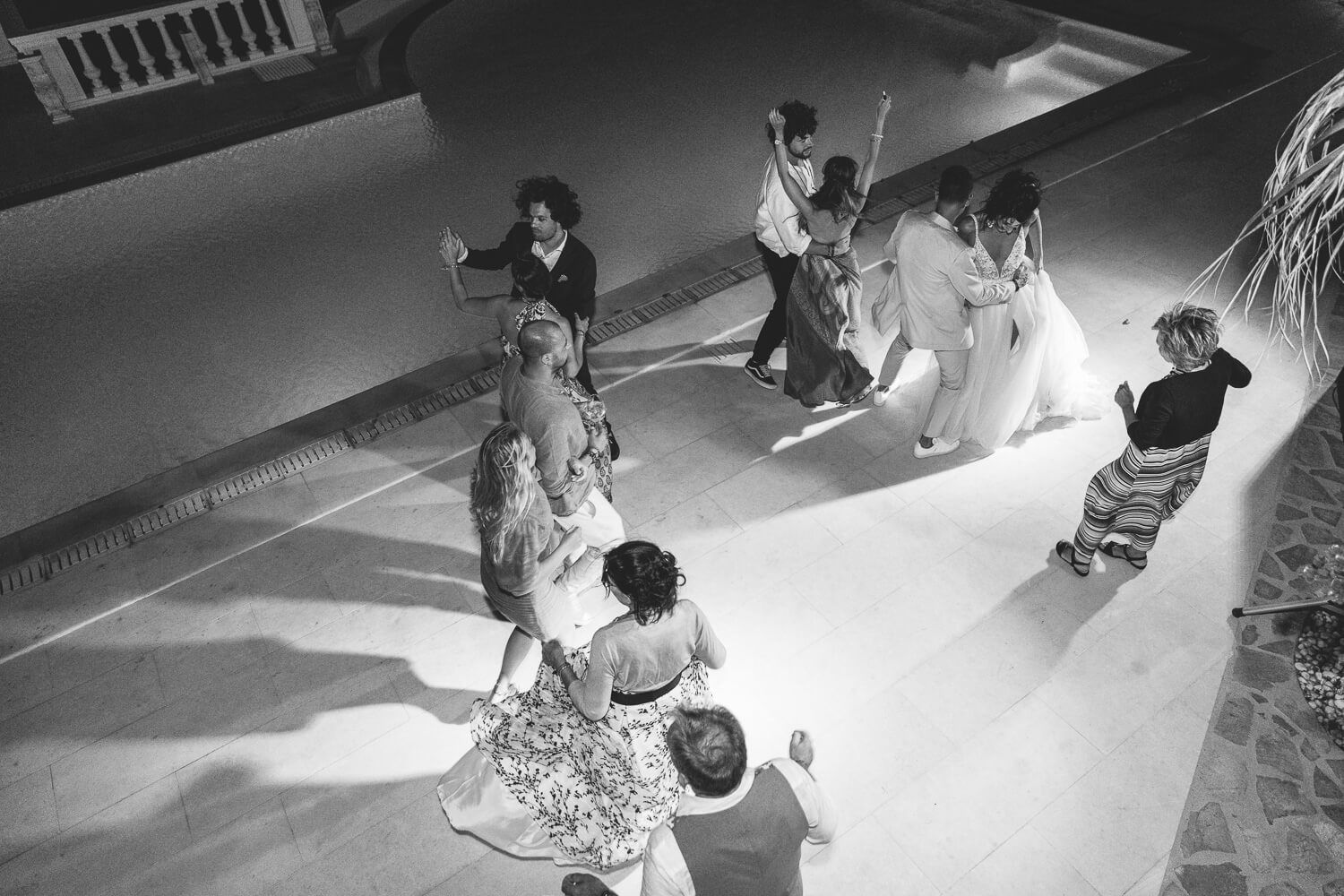 The dance floor full of guests celebrating until the break of dawn
