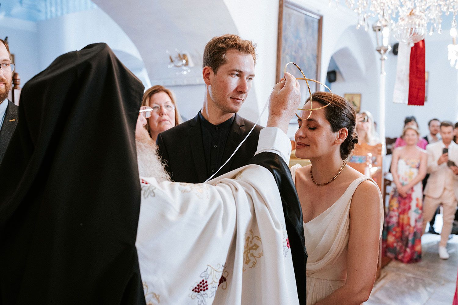 Traditional church wedding in Amorgos - Documentary photography