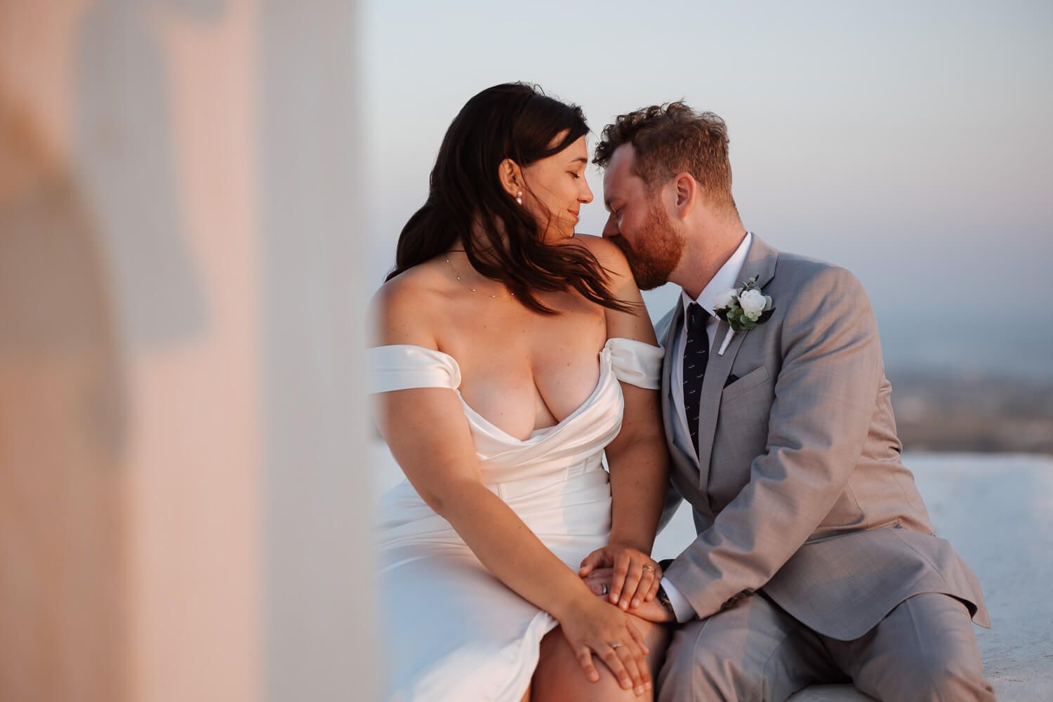 Canadian couple eloping in Paros Greece
