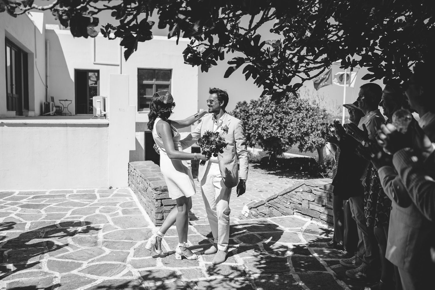 Civil wedding ceremony at Paros Town Hall by Michael Salis