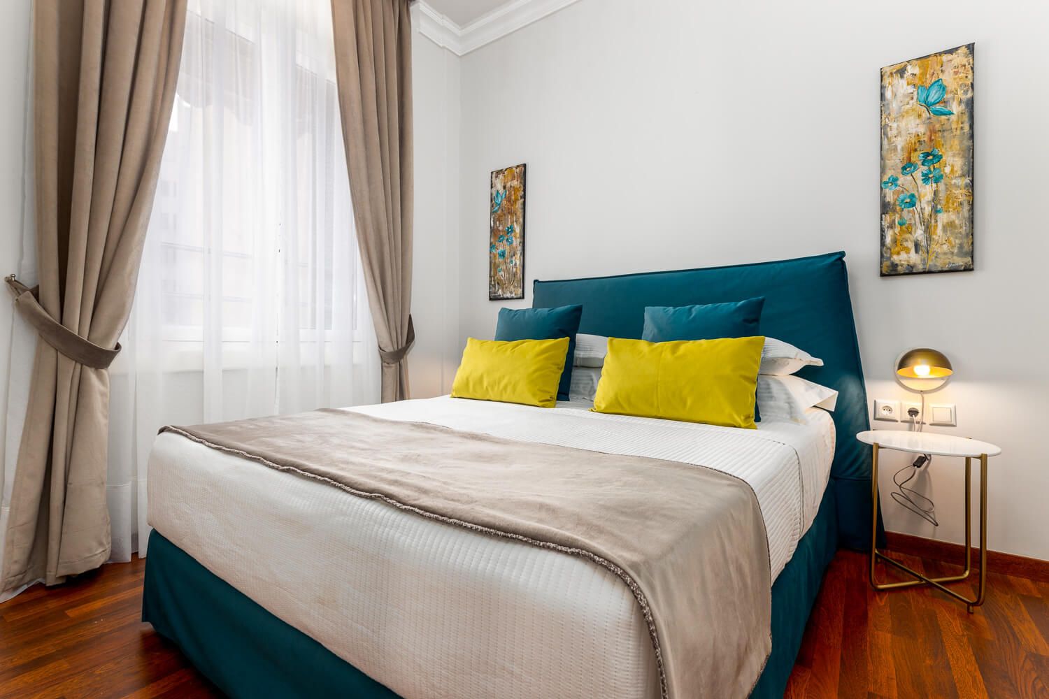 Luxury bedroom interior design at Asty Apartments Athens Greece