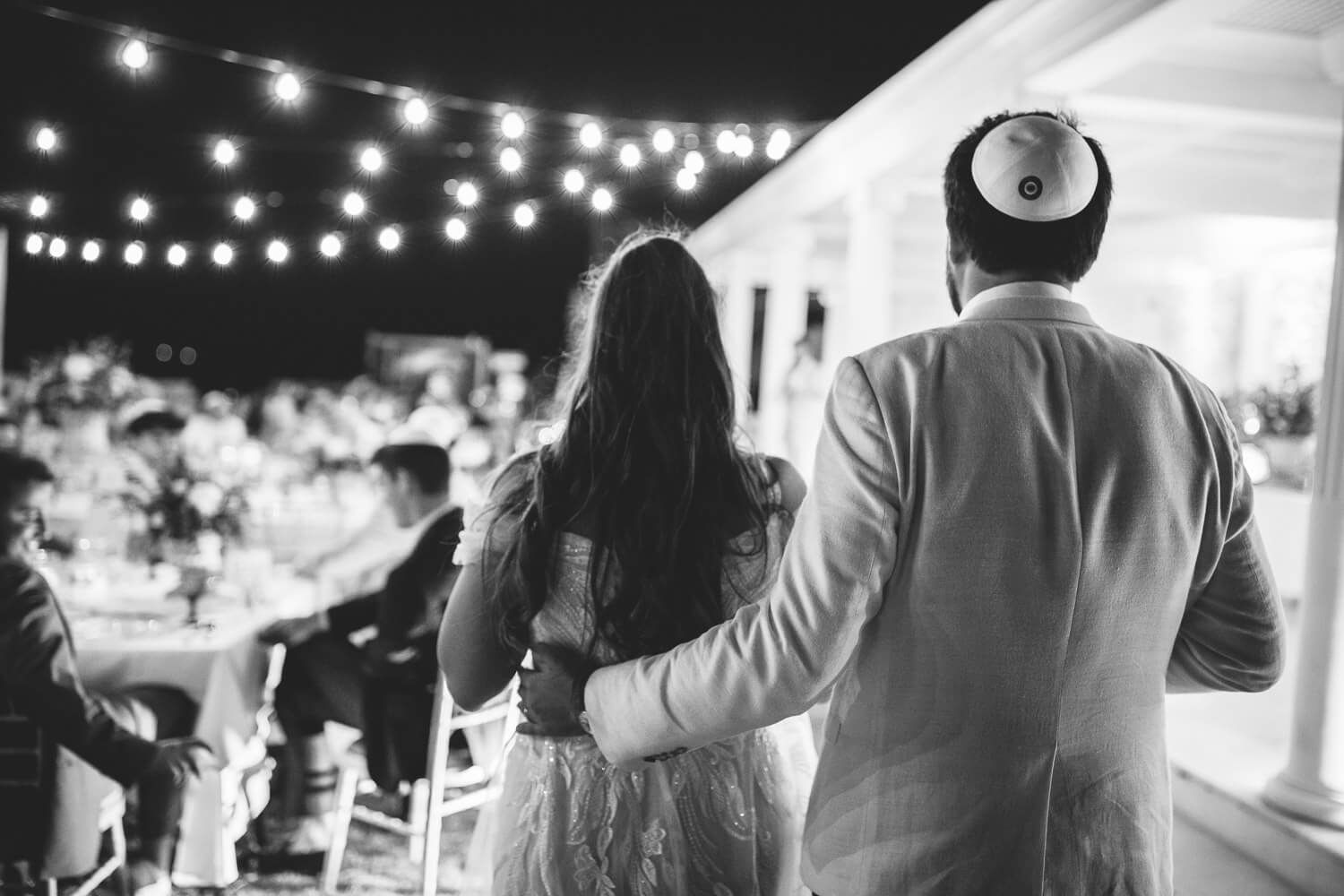Candid moments of joy during Jewish wedding celebration in Greece