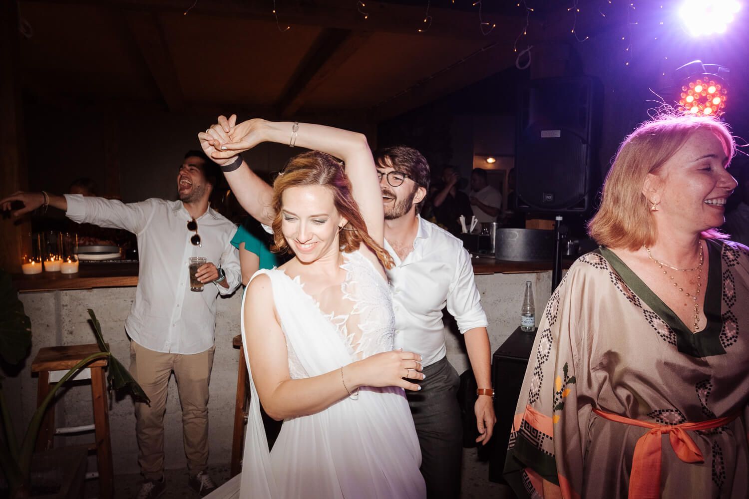 Perfect ending to an authentic and vintage-inspired Paros wedding