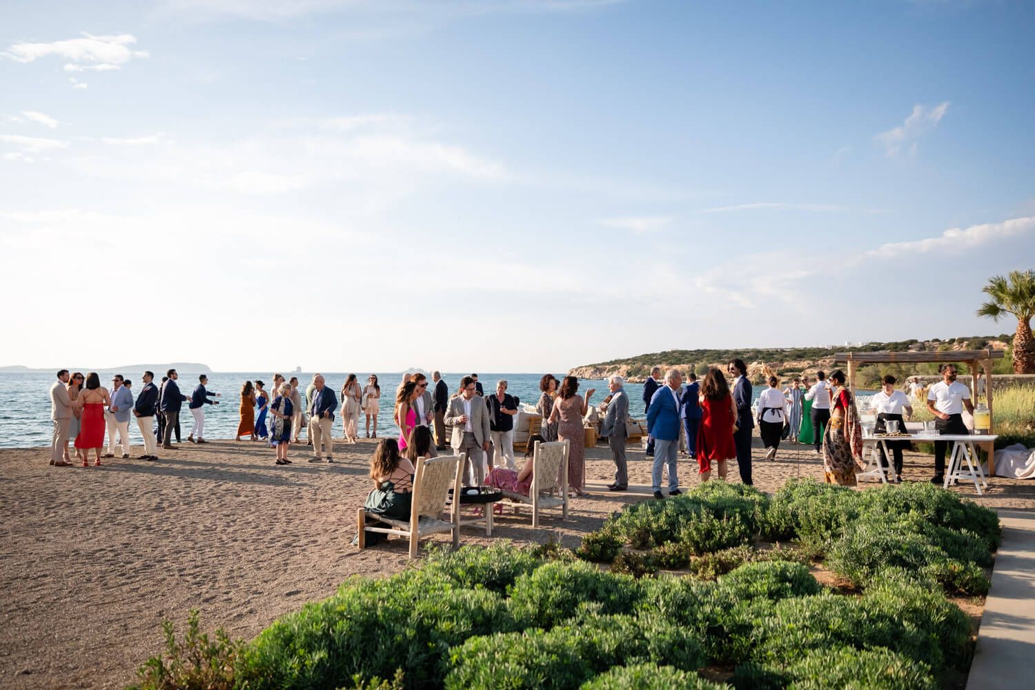 guests during  wedding at Seesoo beachside venue