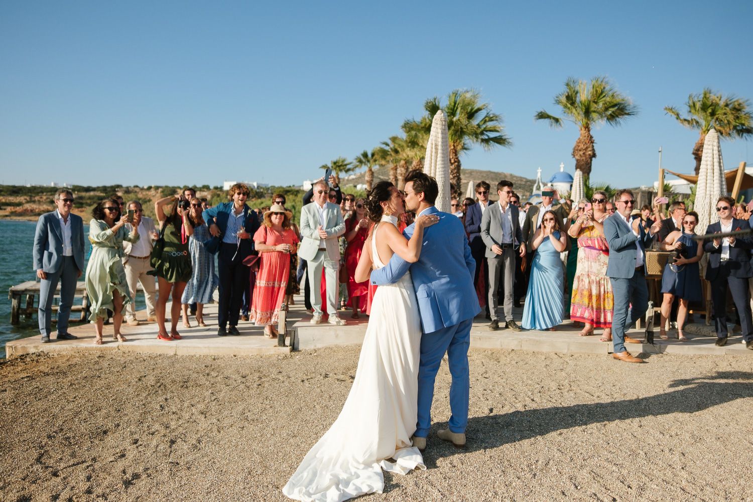 Outdoor wedding party and speeches at Seesoo venue