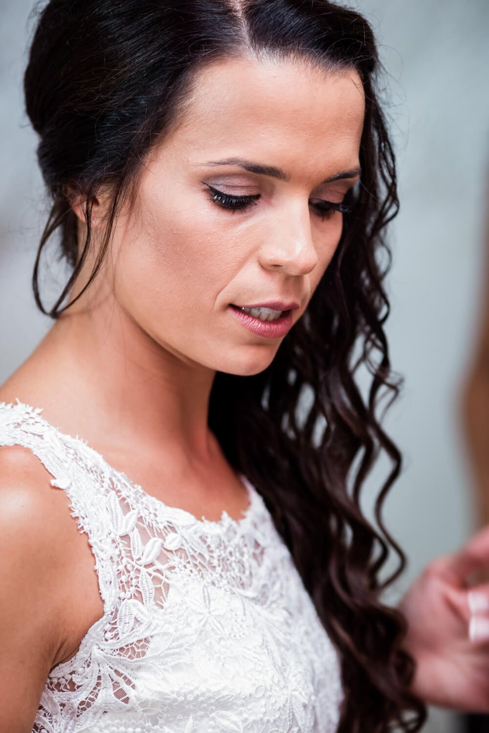 Portrait of the bride in natural light at Phylacopi Milos