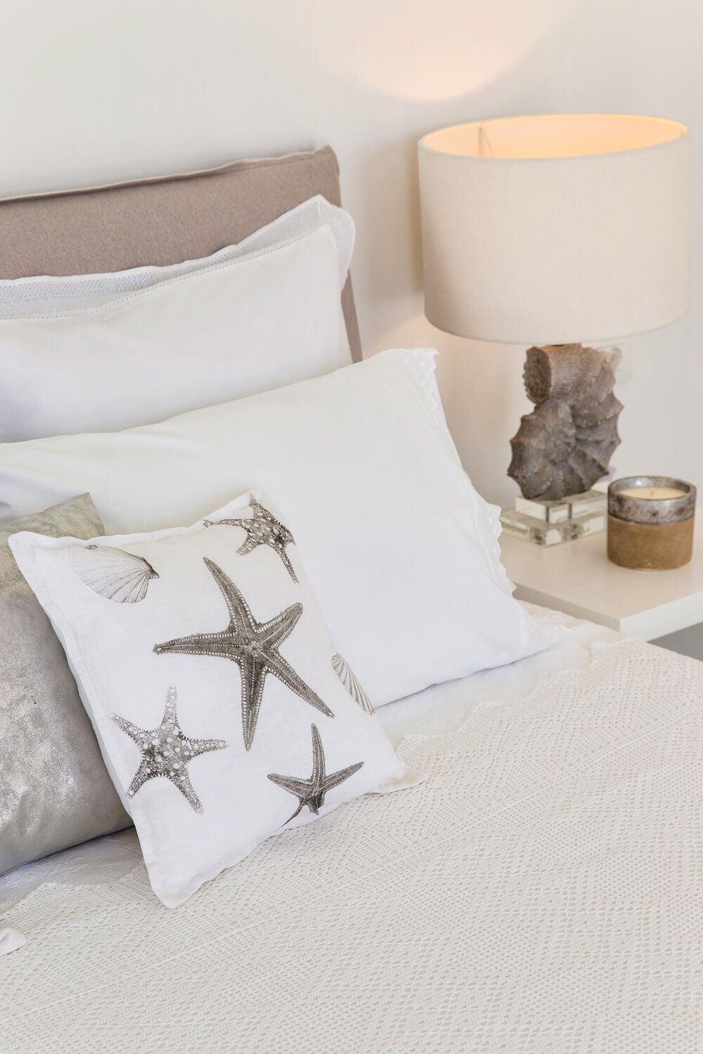 The inviting and warm atmosphere of carefully curated home decor in Paros Greece